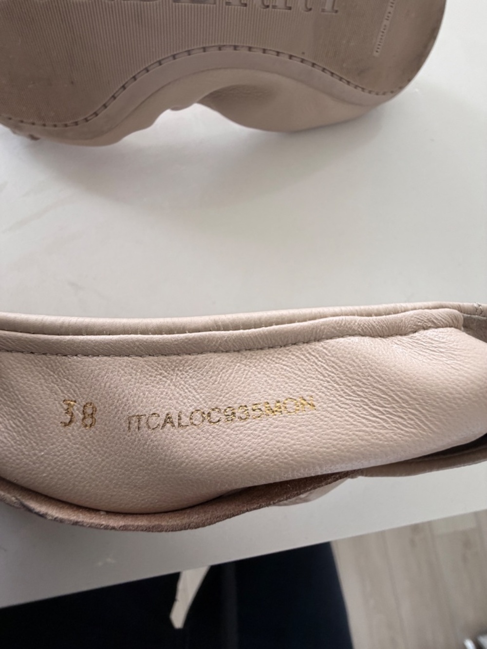 Burberry Nova Check Pattern Leather Ballet Flats in Nude, Women's IT 38 - Picture 5 of 5